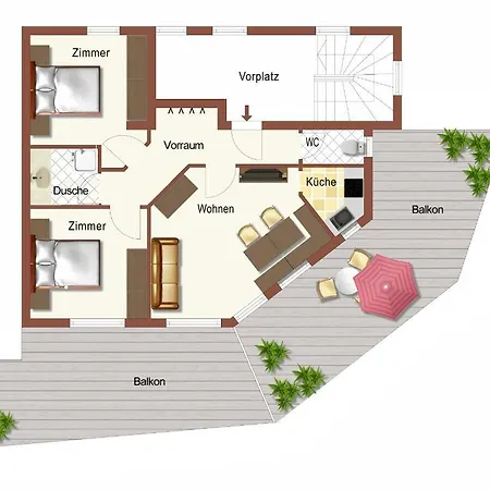 哈斯度假公寓 公寓 *